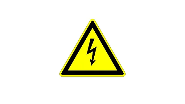 Warnzeichen elektrische Spannung