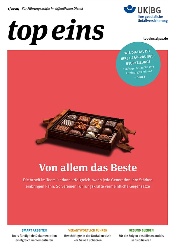 Coverbild des Magazins top eins, Ausgabe 01/2024